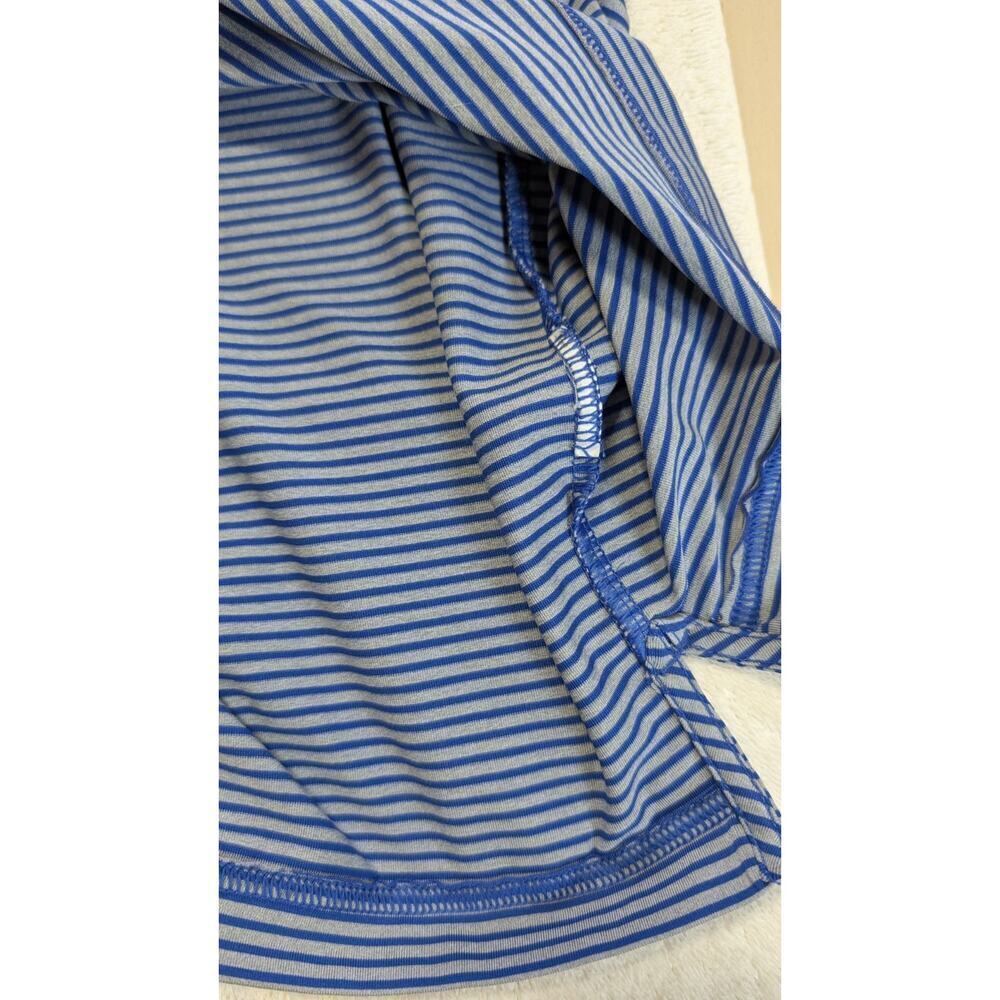 Under Armour Performance HeatGear Polo Shirt Mens XXL Blue/Gray Stripe Golf - Picture 5 of 9
